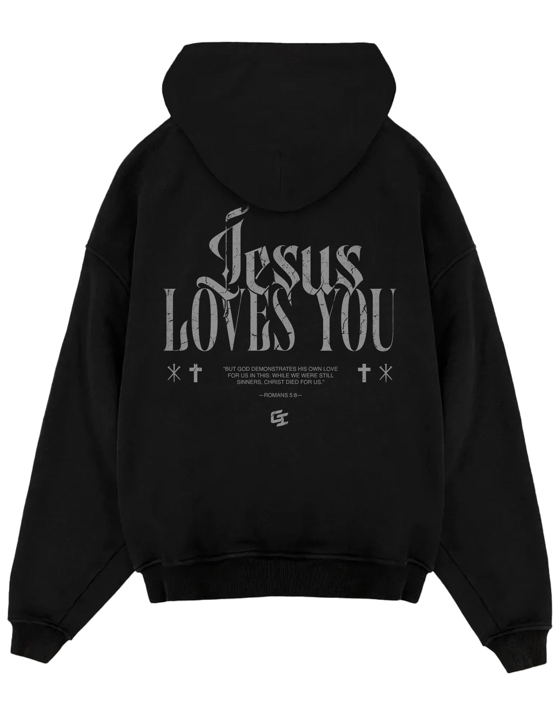 'Jesus Loves You' Oversized Hoodie